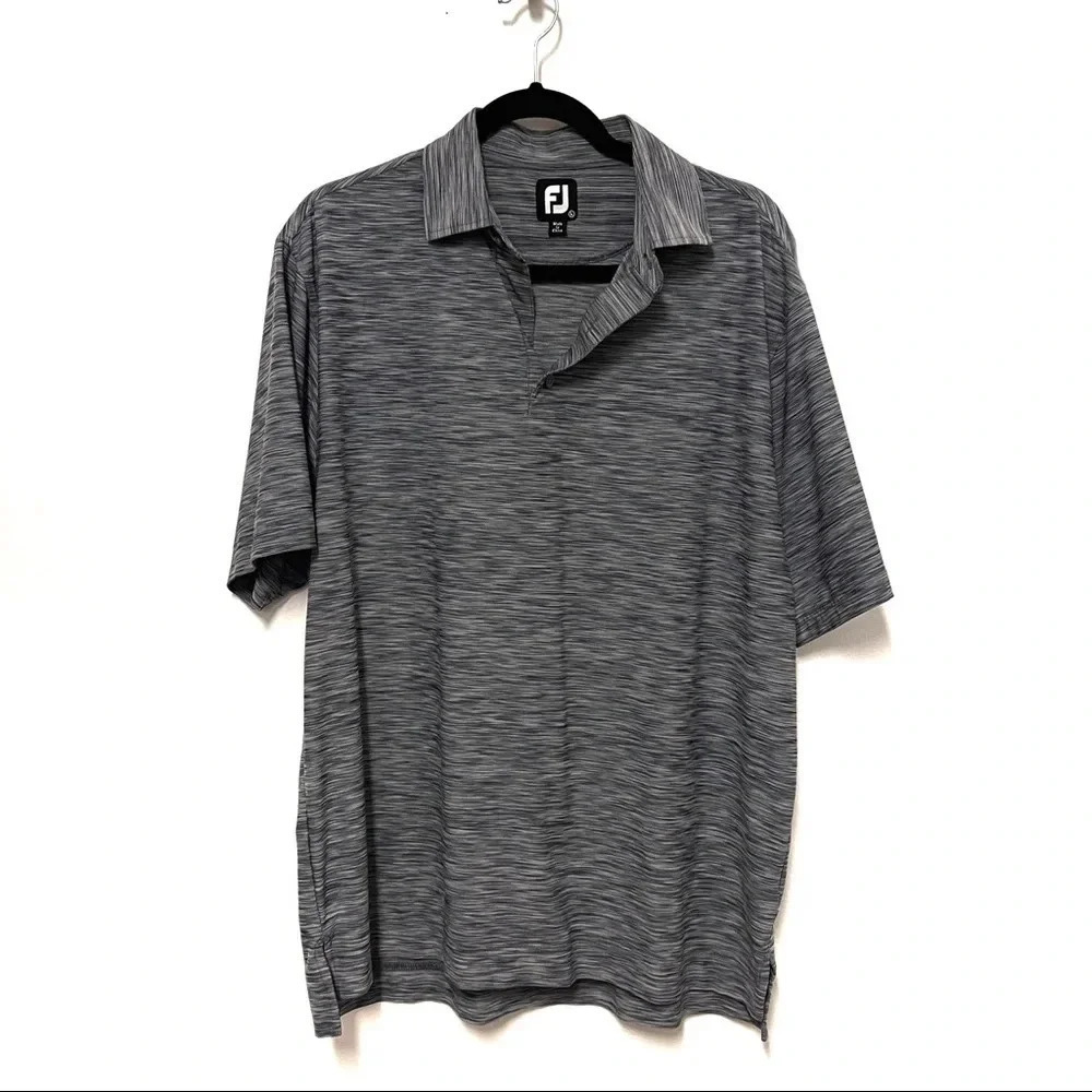 FootJoy Golf Polo Shirt - Space Dye Athleisure Preppy Golf Top